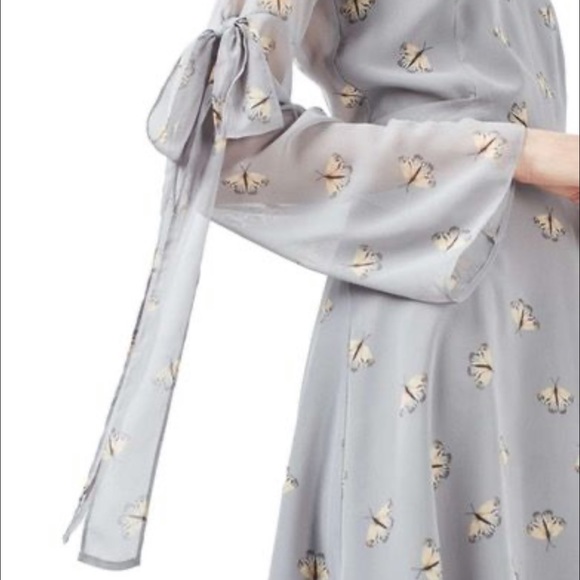 π¦π¦ Topshop Moth Tie Butterfly Sleeve Skater Dressπ¦π¦ - Picture 2 of 12